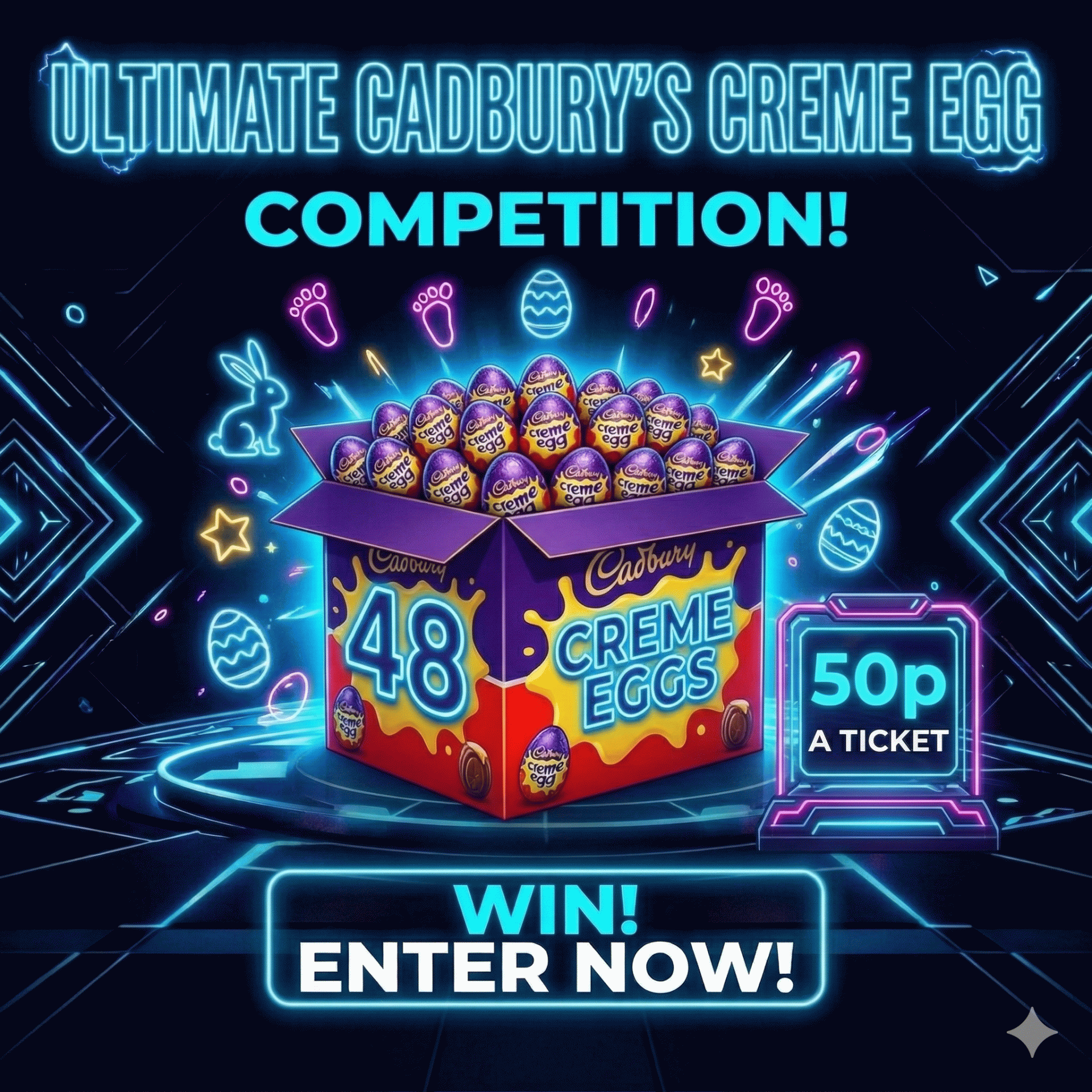 48 Cream Eggs Box