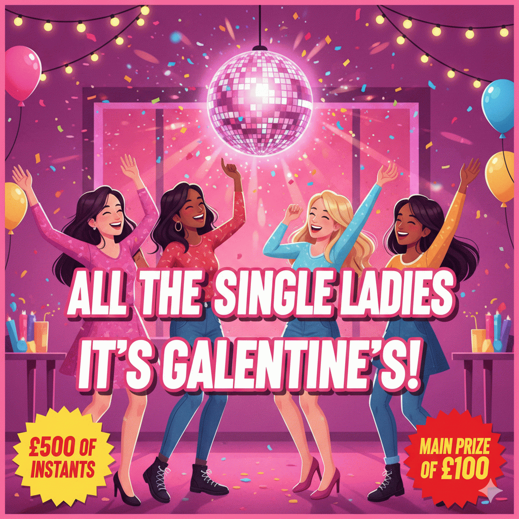 Galentine's Day Instant Wins + £100 Main Prize
