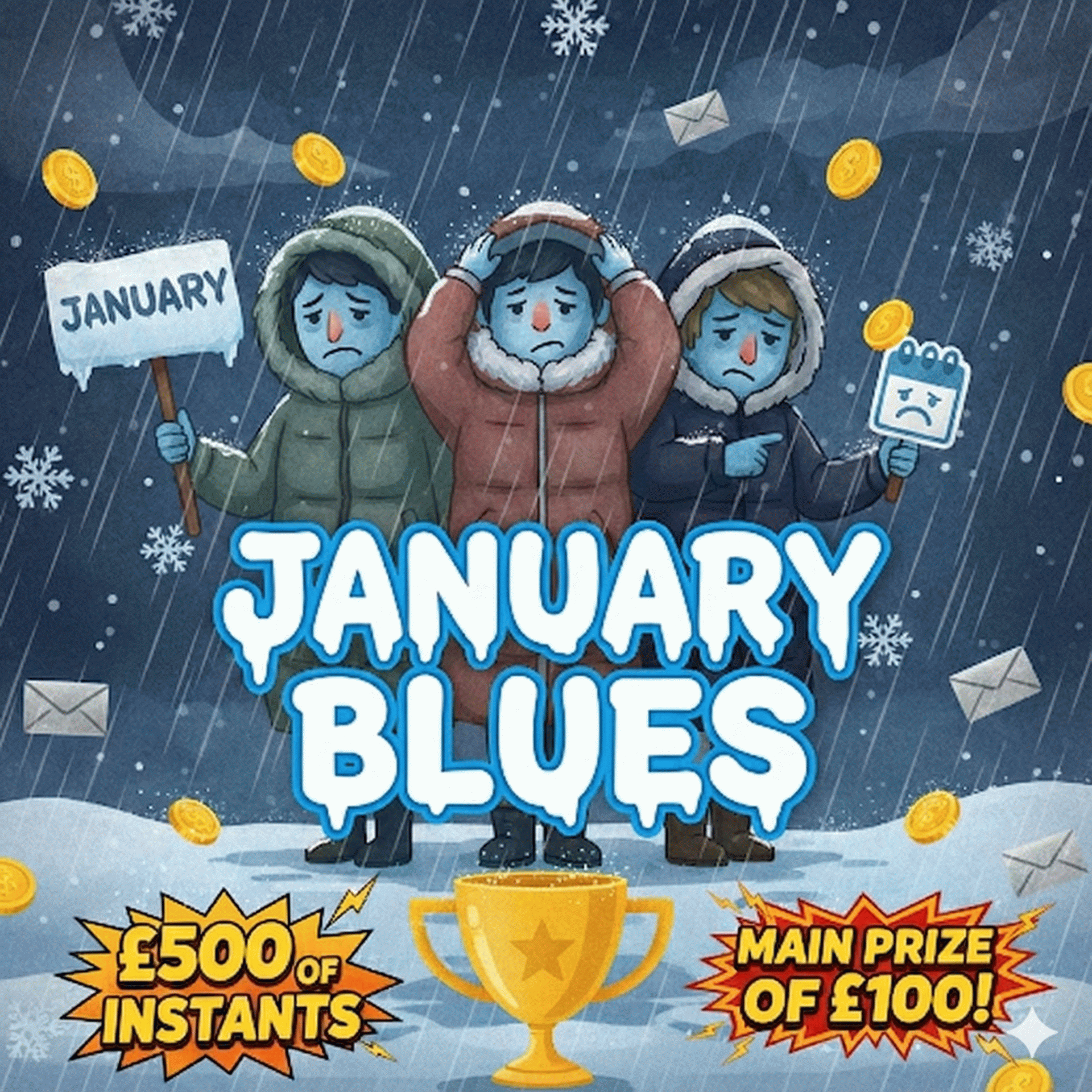 January Blues Instant Wins + £100 Main Prize