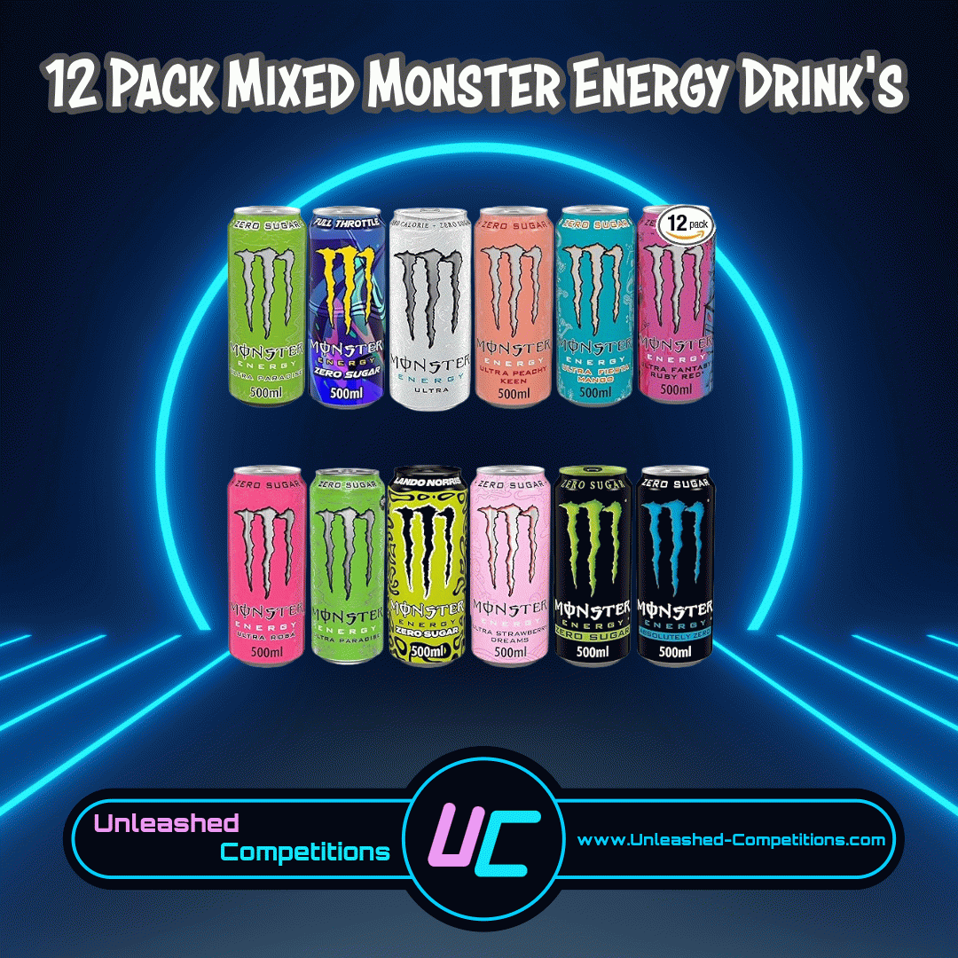 12 Pack Mixed Monster Energy Drink's